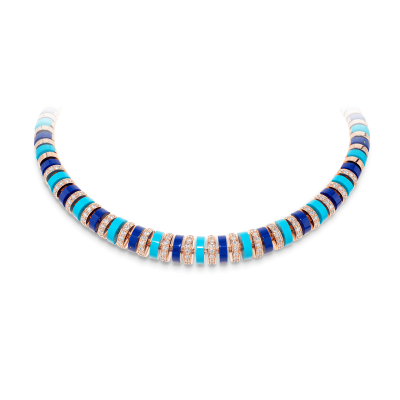 Asiyah necklace turquoise and lapis from david morris