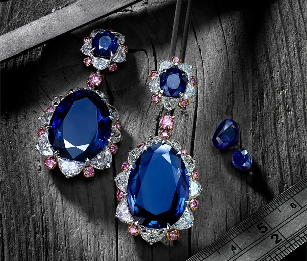 Rare sapphire earrings high jewellery from david morris