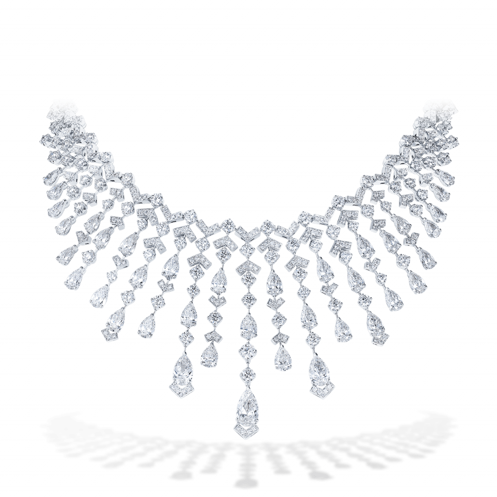 10 01 1246 herringbone diamond necklace bust from david morris