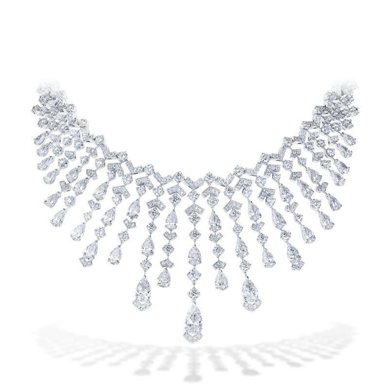 10 01 1246 herringbone diamond necklace bust from david morris