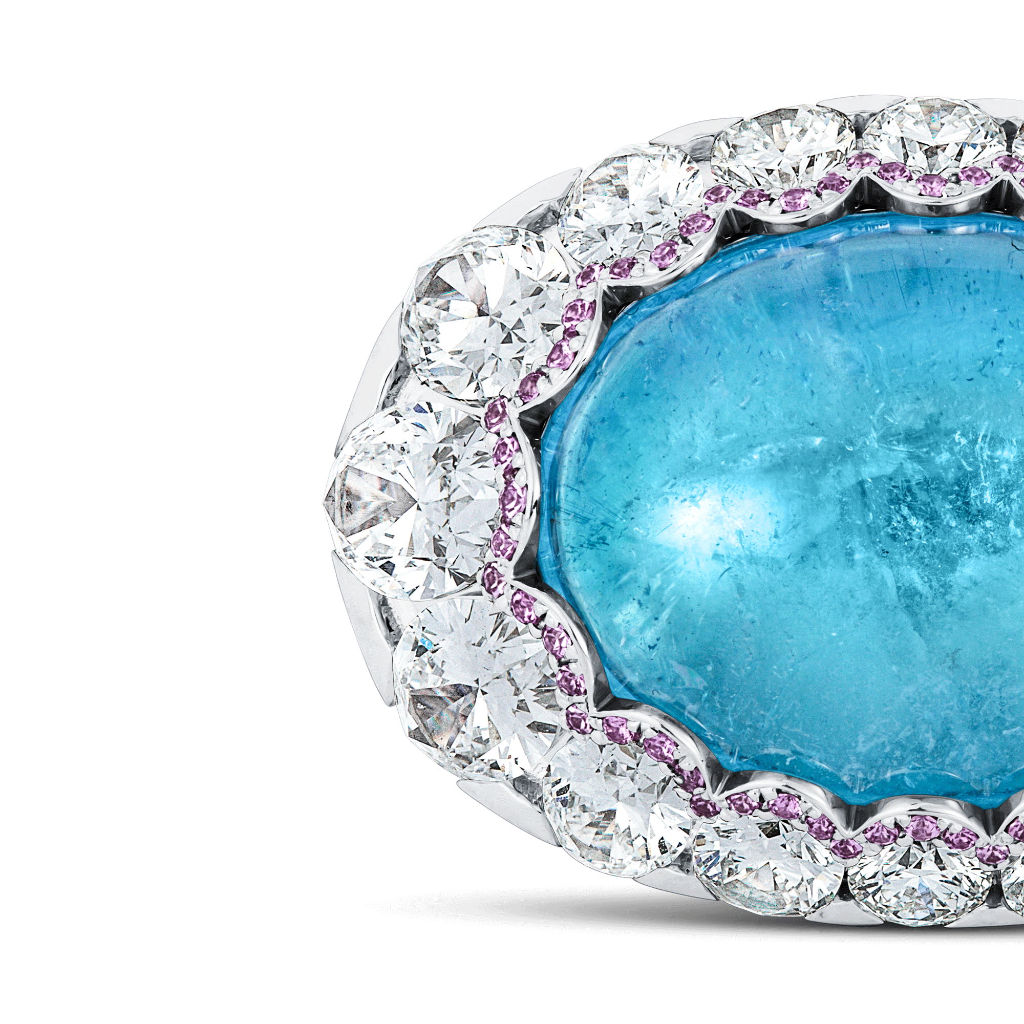 Elegant 5.24 Carat Blue Sapphire Ring