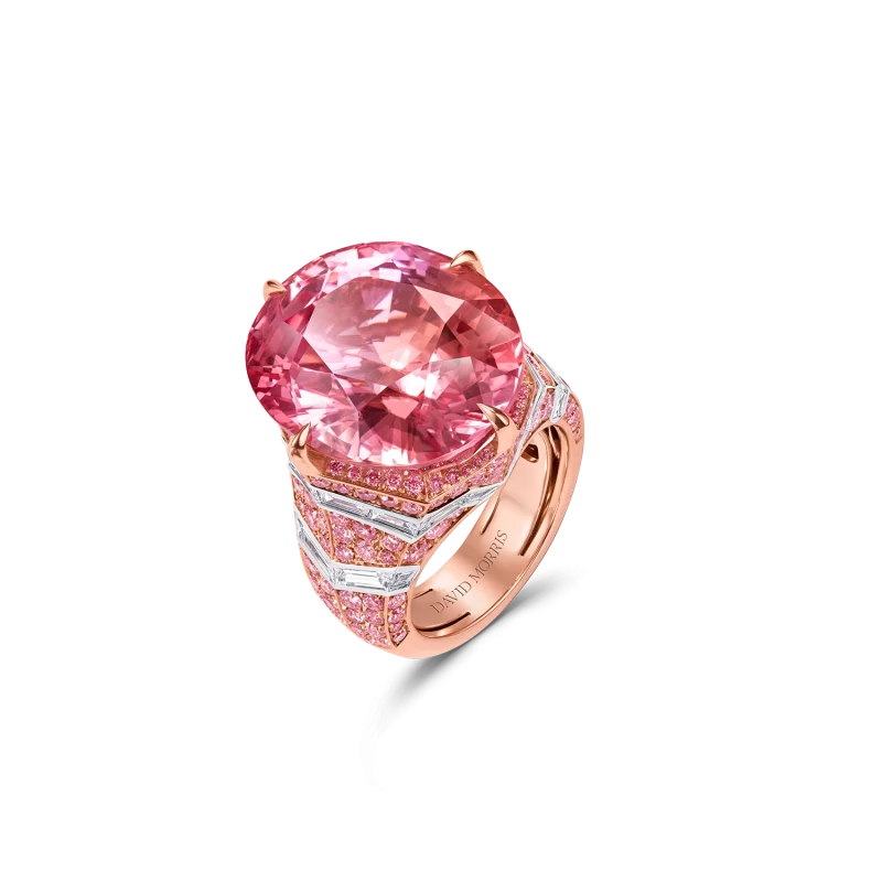 11 04 1154 padparadscha and pink diamond ring from david morris