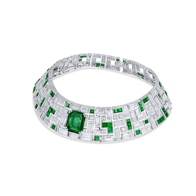 10 02 347 david morris mosaico emerald choker from david morris